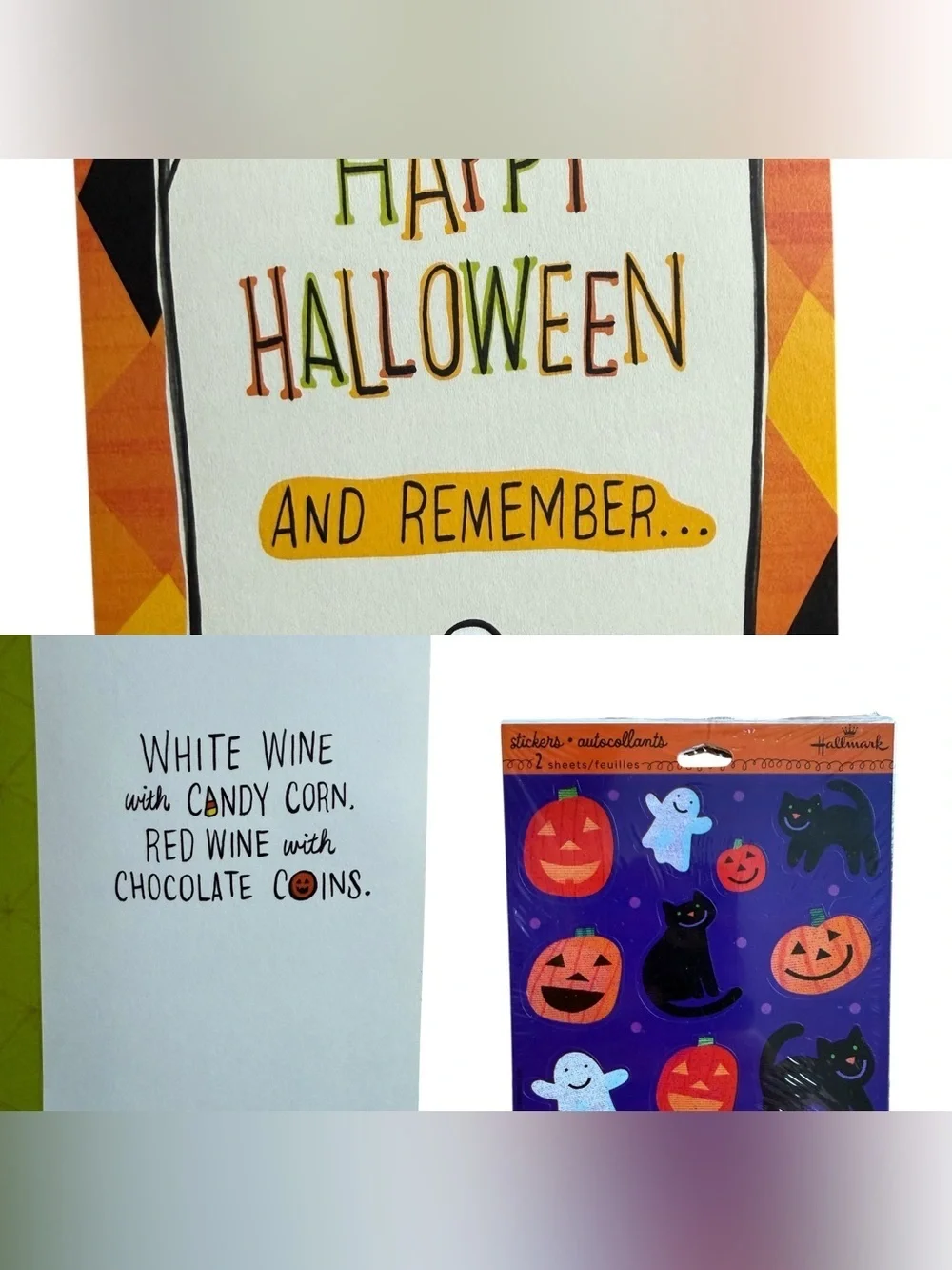 🫶🏻 9 Halloween Cards & Envelopes plus Stickers